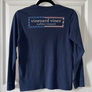 Vineyard Vines Long Sleeve Martha’s Vineyard T-Shirt in Navy Size Medium